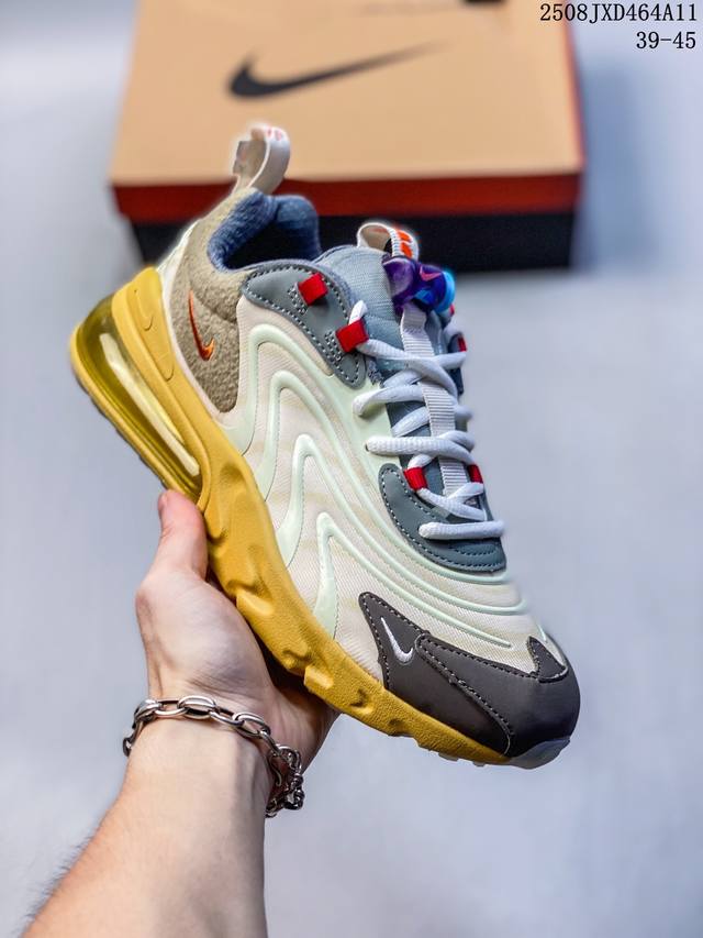 Authentic Nike Travis Scott x Nike React Air Max 270 React Cactus Jack Beige Tak