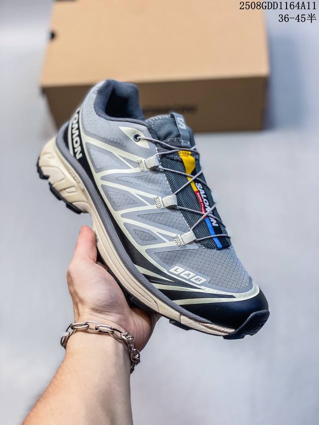 Salomon Xt-6 Recut Monument Phantom Low-Top Outdoor Functional Shoes for Men and