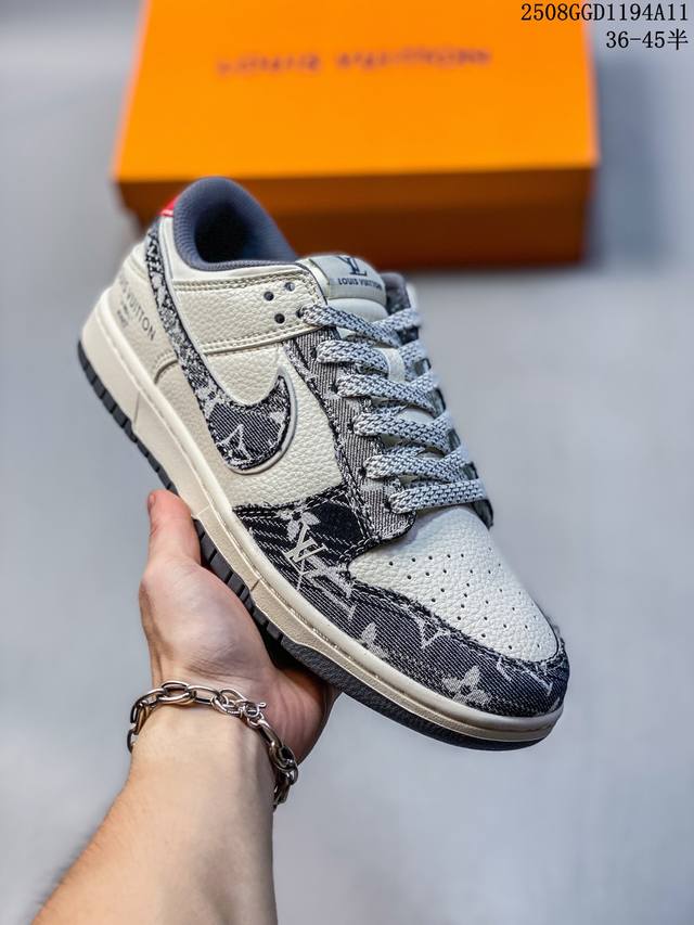 Overseas hit limited edition! Company-level Nike SB Dunk Low "LV joint classic