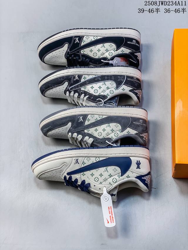 Corporate-grade Nike Air Jordan 1 X Travis Scott Aj1 inverted hook Joe One inve