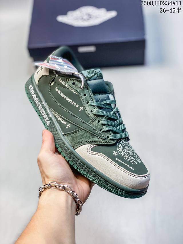 Company-level Nike Air Jordan 1 X Travis Scott Aj1 inverted hook Joe 1 inverted