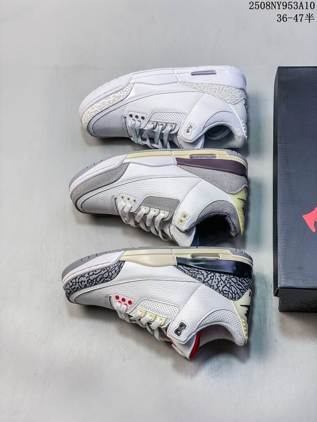 A Ma Maniere x Air Jordan 3 Retro Diffused Blue Joint White, Black and Blue Aj3