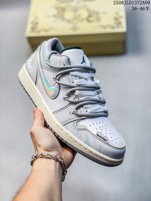 Company-level Nike Air Jordan 1 Low Aj1 Qiao 1 low-top casual sneakers synchron