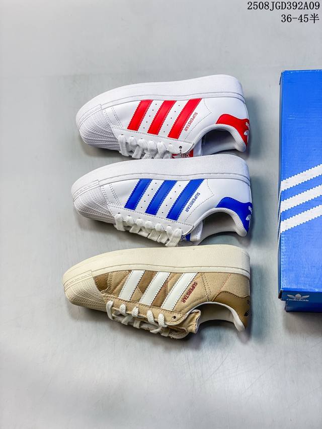 Adidas Originals Superstar Xlg Shell Toe Series Low-Top Classic All-Match Casua