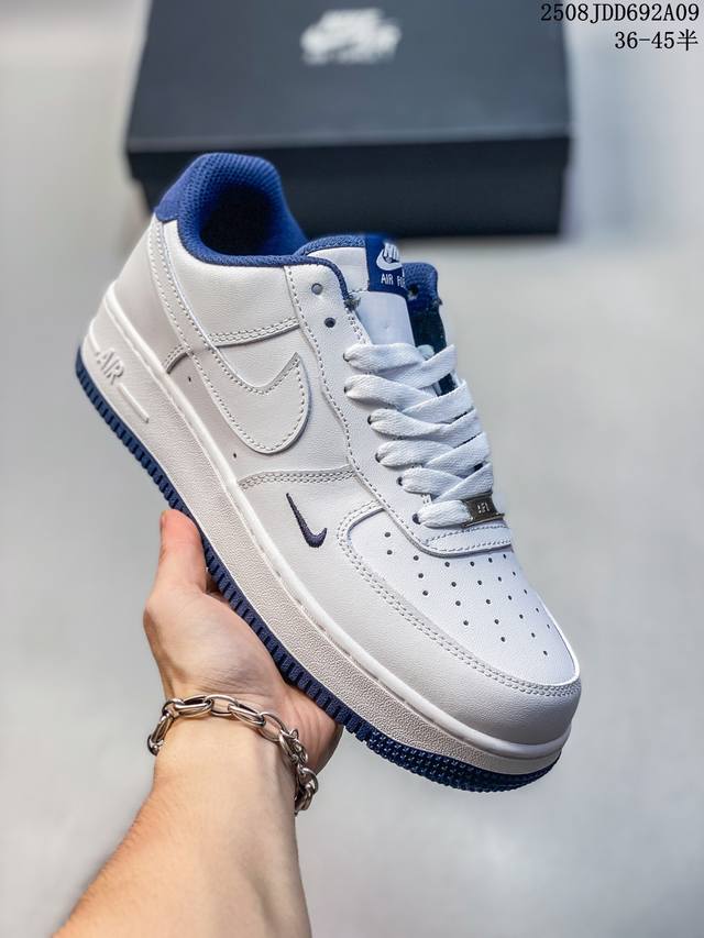 Corporate-grade with half sizes Nike Air Force 1 '07 low-top, thick-soled, heig