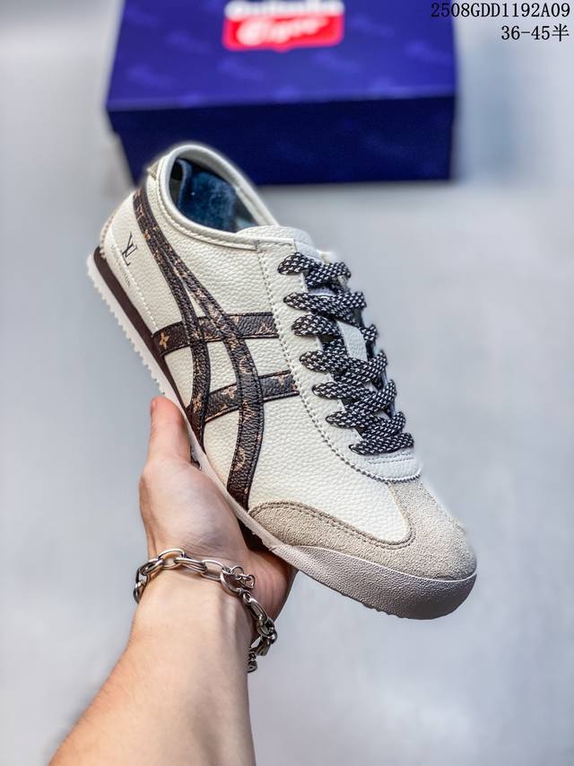 Onitsukatiger Onitsuka Tiger-Lv co-branded low-top sports casual shoes in brown