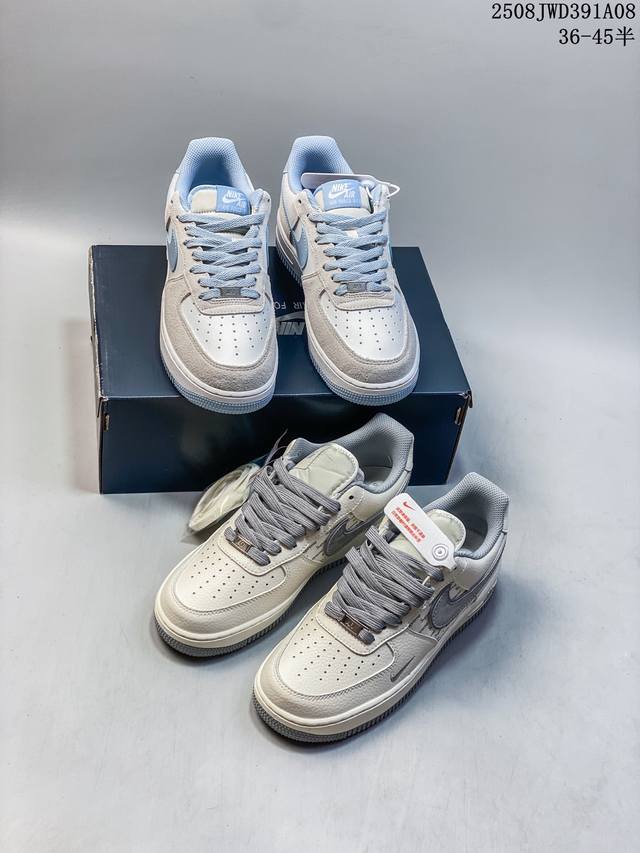 Corporate-grade with half sizes Nike Air Force 1 '07 low-top, thick-soled, heig