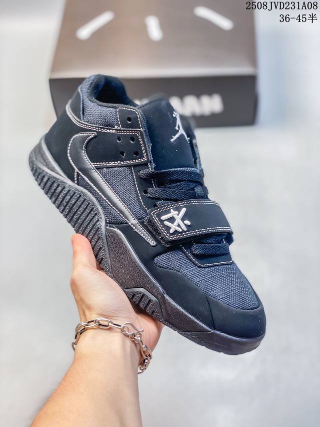 Travis Scott X Jordan Jumpman Jack Tr Joint Inverted Hook Retro Sneakers Casual
