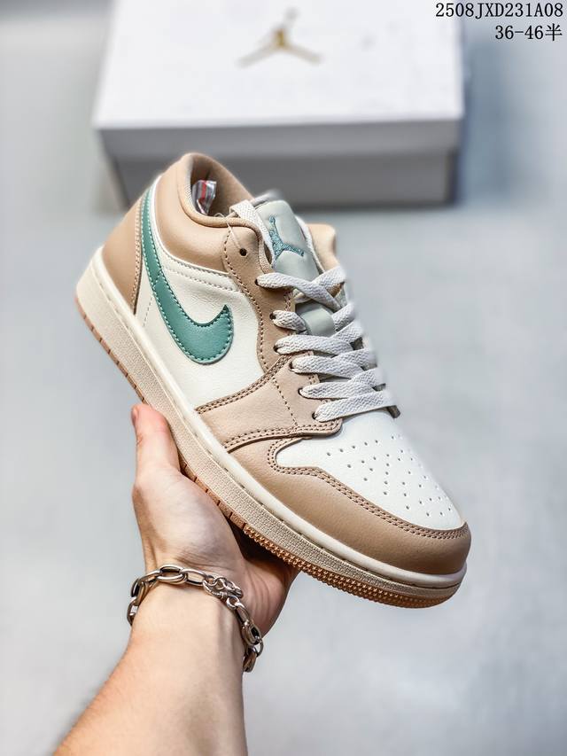 Company-level Nike Air Jordan 1 Low Aj1 Qiao 1 low-top casual sneakers synchron