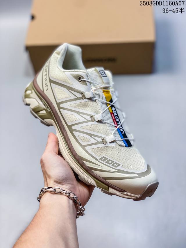 Salomon Xt-6 lace-up trendy outdoor fabric synthetic leather shock-absorbing, no