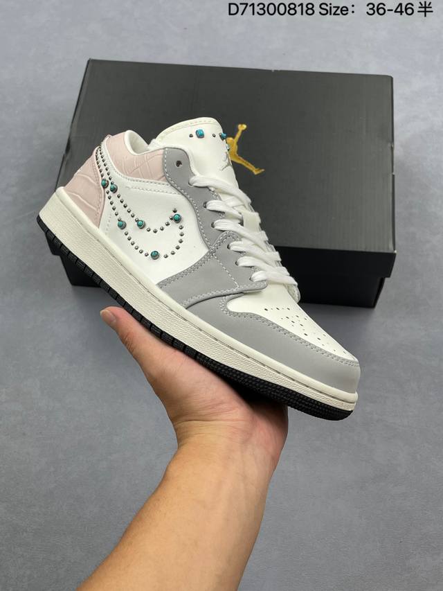 Nike Air Jordan 1 Low Aj1 Qiao 1 low-top casual sneakers synchronized with the o