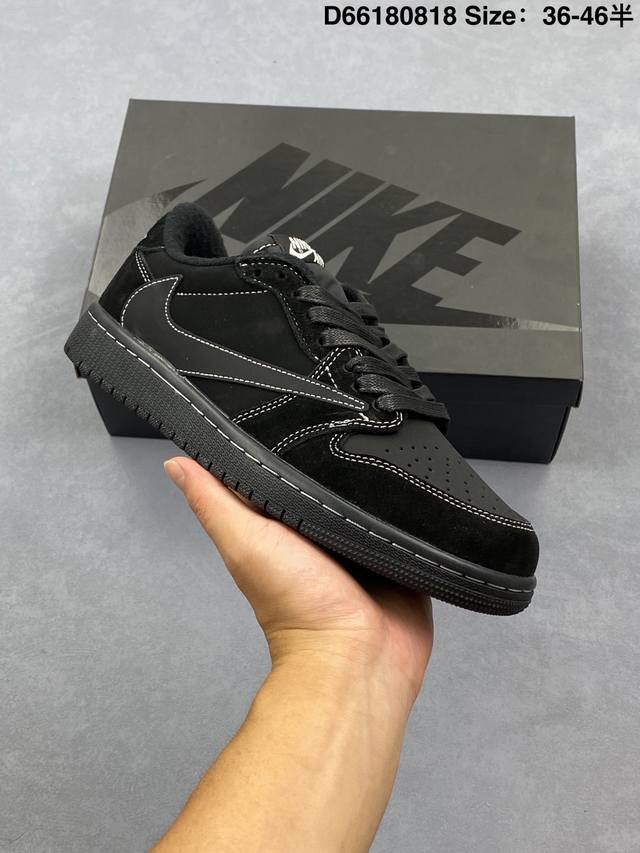 Aj1 Travis Scott X Air Jordan 1 "Reverse Mocha" Aj1 Joe 1 Ts Lightning joint inv