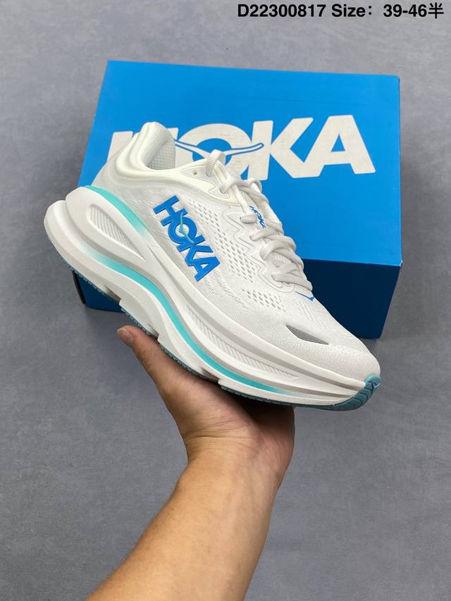 Company-level Hoka One One Bondi 9 Retro Comfortable Non-slip Wear-resistant Low