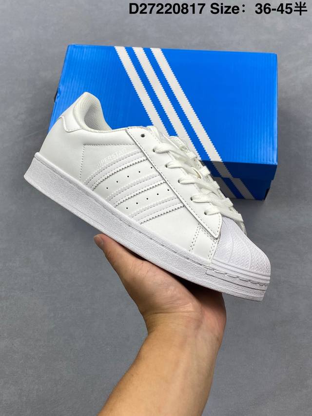 Genuine Adidas Originals Superstar "Sail Green Lace" Shell Toe Series Low-top C