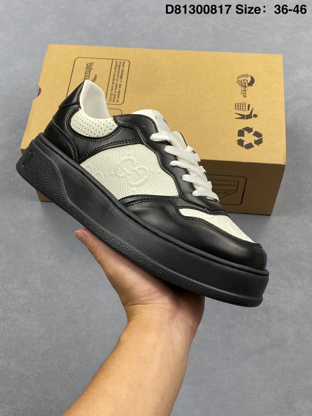Company-level Gucci Chunky B low-top fashionable sneakers Exclusive original set