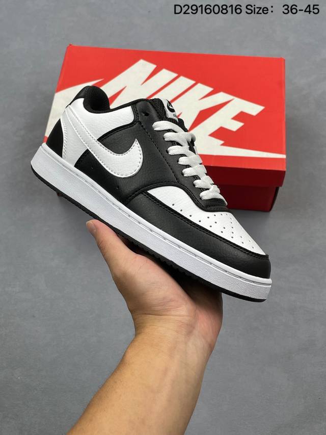 Nike Court Vision Lo low-top versatile casual sneakers. Soft, springy cushionin