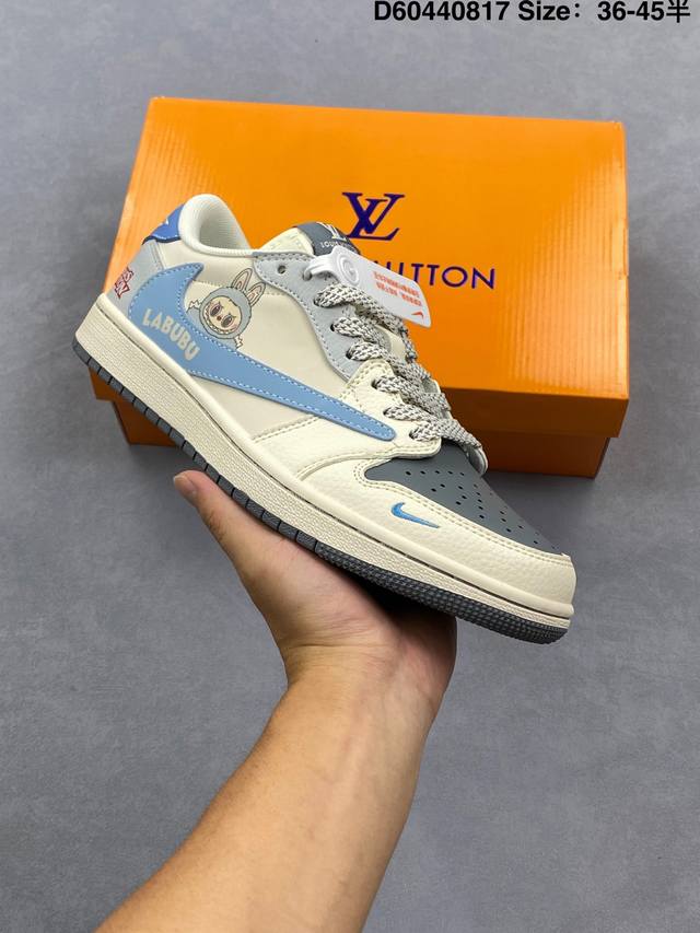 Aj1 Travis Scott X Air Jordan 1 "Reverse Mocha" Aj1 Joe 1 Ts Lightning Joint Inv