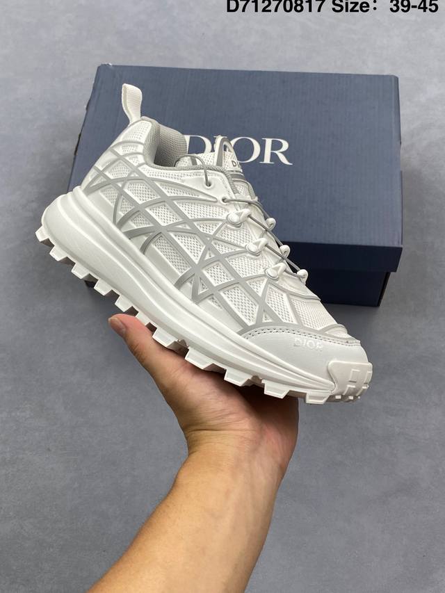 Dior B30 mesh low-top sneakers. This series is crafted from black mesh, white an