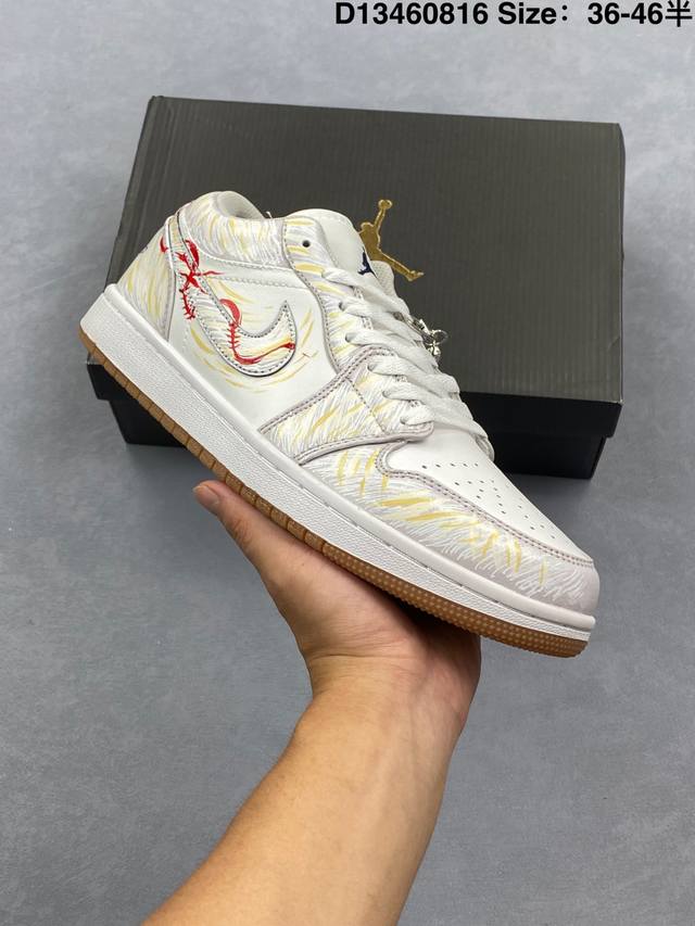 Nike Air Jordan 1 Low Aj1 Joe 1 low-top casual sneakers synchronized official co