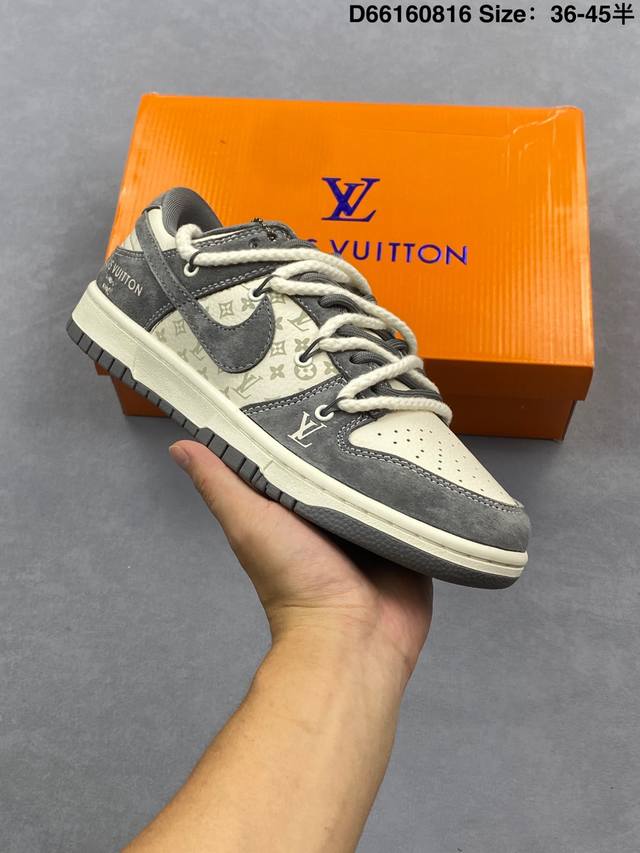 Nike Sb Dunk Low "Carhartt Joint Lace-up Black Swoosh" Anniversary High-end Cust