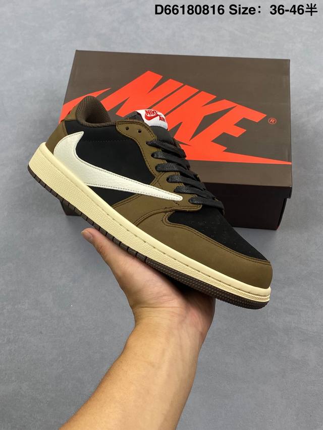 Special price Aj1 Travis Scott X Air Jordan 1 "Reverse Mocha" Aj1 Joe 1 Ts Light