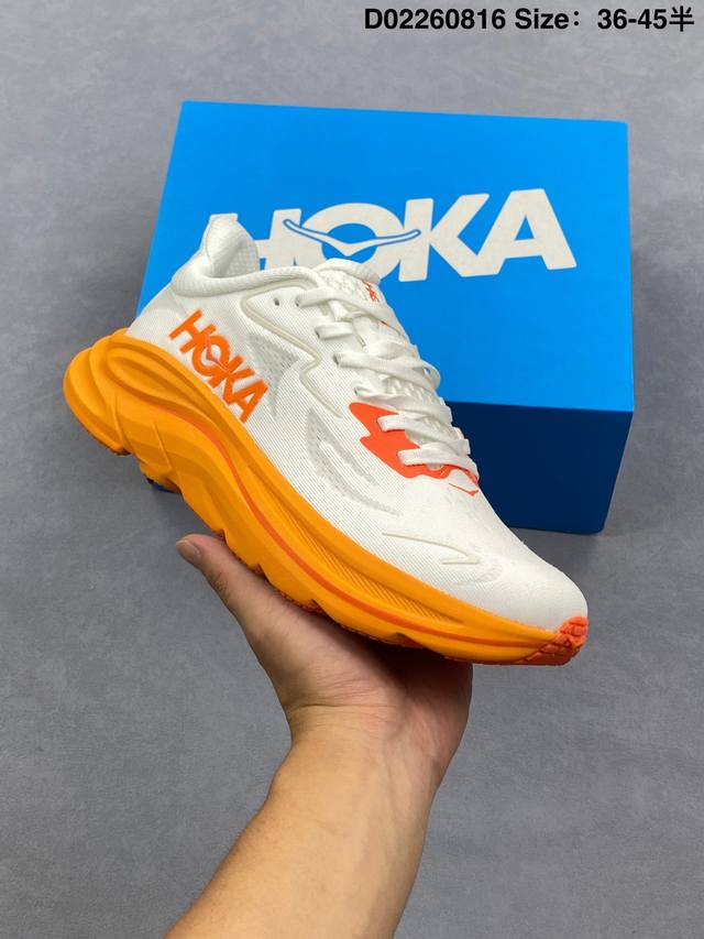 Corporate-level Hoka M Clifton 10 lightweight low-top outdoor cross-country run