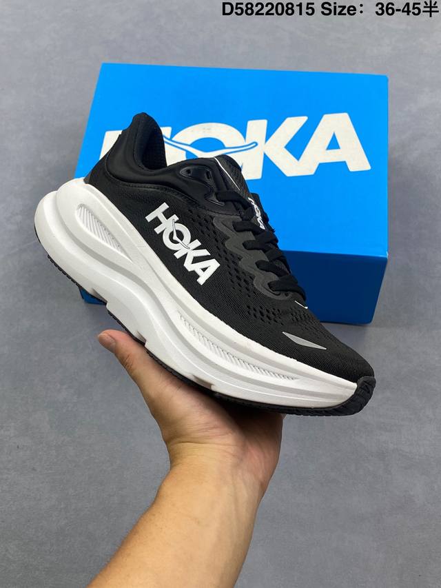 Hoka One One Bondi 9 Retro Comfort Non-slip Wear-resistant Low-top Mountain Outd