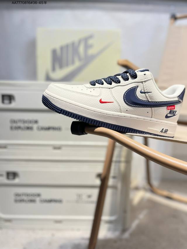 Nk Air Force 1'07 Low Air Force One low-top casual sneakers#Custom leather, orig