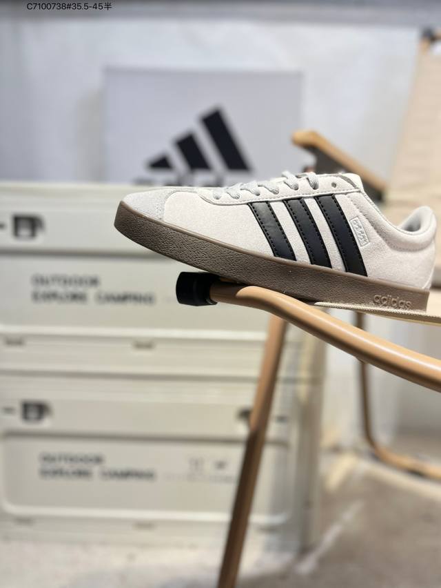 Adidas Vl Court 2.0 Adidas versatile single product suede non-slip wear-resistan