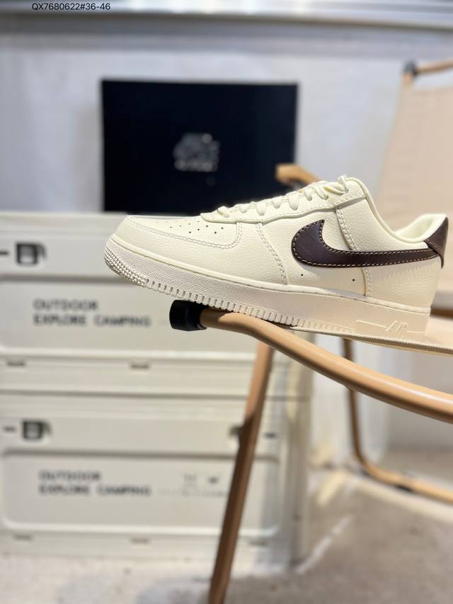 Company-grade top-grain leather NK Air Force 1'07 Low Air Force One low-top casu