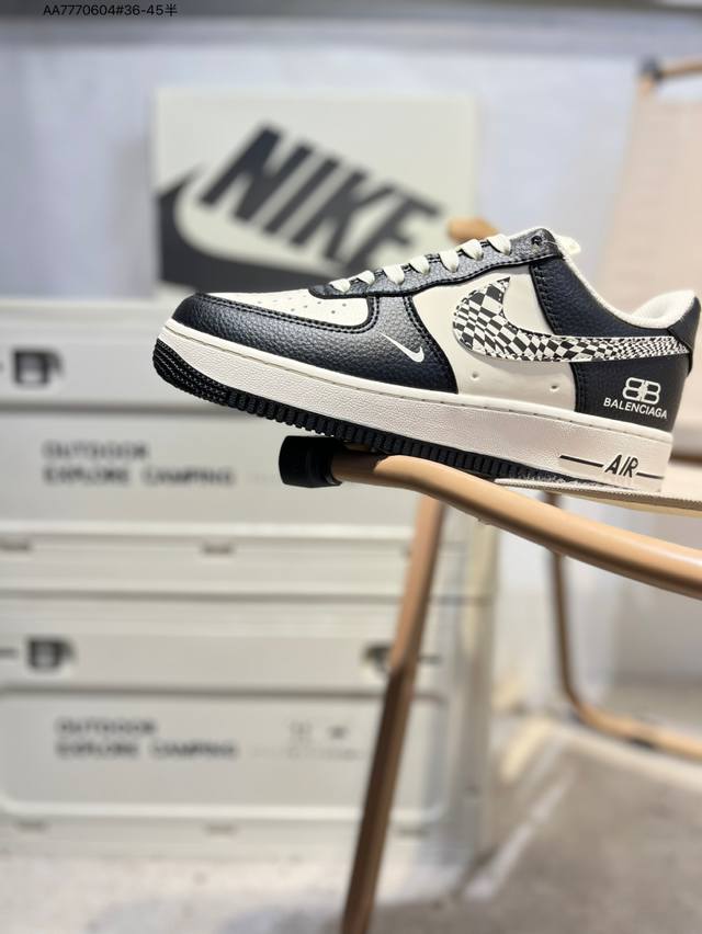Nk Air Force 1'07 Low Air Force One low-top casual sneakers#Custom leather, orig