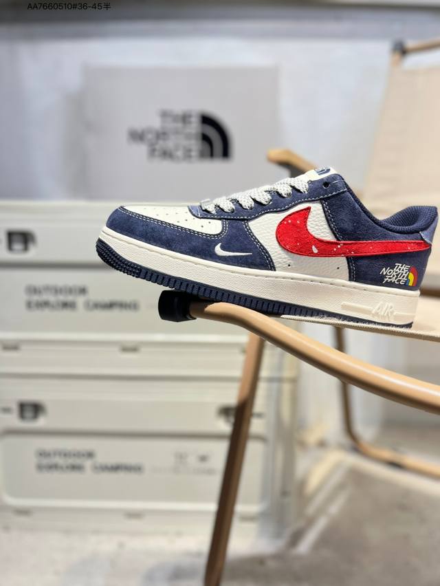 The North Face X NK Air Force 1'07 Low Air Force One Low-top Casual Sneakers#Cus