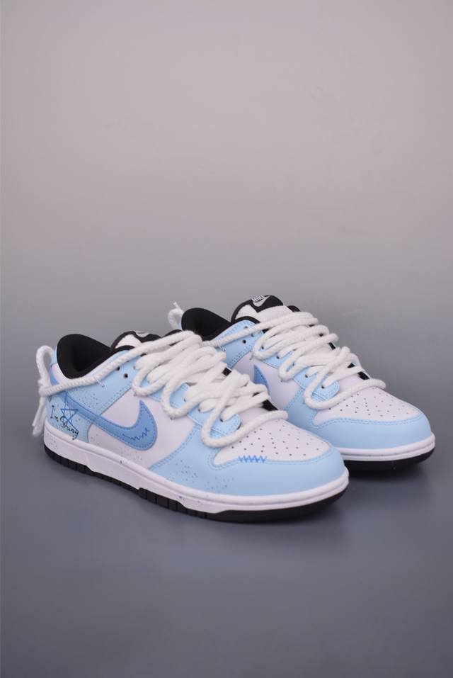 Nike Sb Dunk Low Blue Ocean Deconstructed straps Purely original factory product