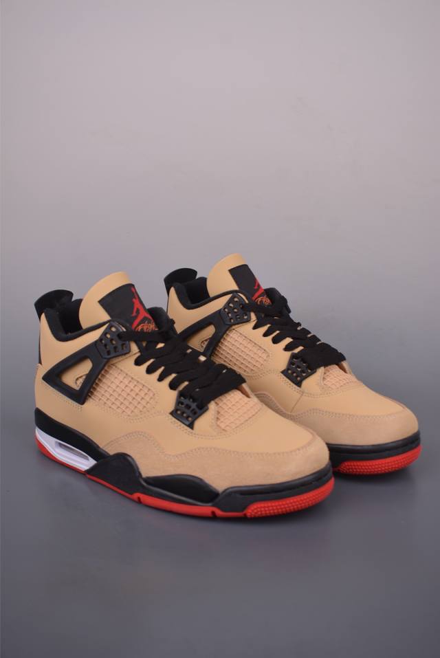 Air Jordan 4 Retro Jordan fourth generation replica black and brown pure origina