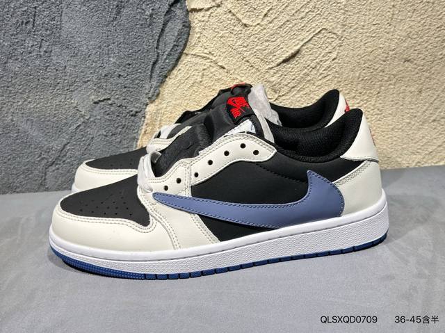 Travis Scott x Fragment Design x Air Jordan Aj1 Low Og Sp three-party joint Ligh