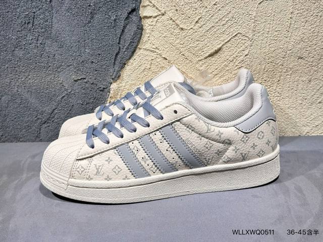 Adidas Originals Superstar Adidas clover shell head 'Diy' series low-top classic