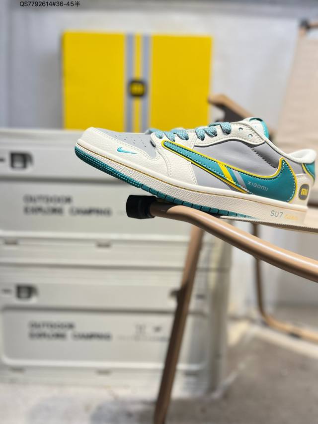 Company-grade top-grain leather Xiaomi X Jordan Air Jordan 1 Low Aj1 low-top ser