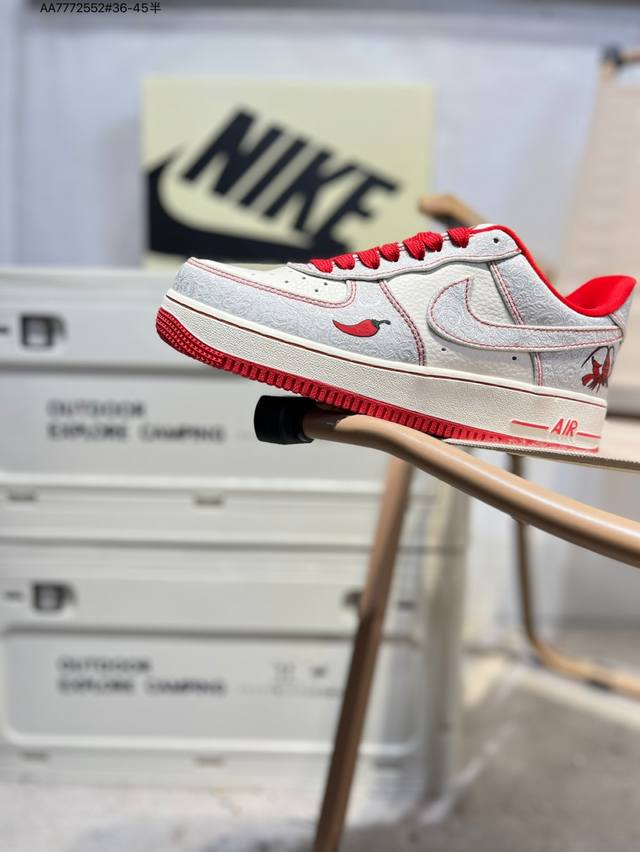 Nk Air Force 1'07 Low Air Force One low-top casual sneakers#Custom leather, orig