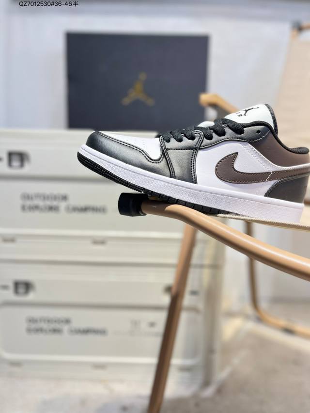 Company-grade top-grain leather Jordan Air Jordan 1 Low Aj1 low-top series baske
