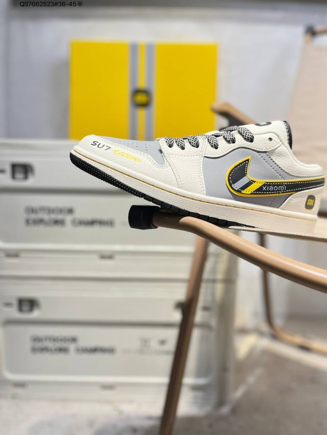 Company-grade top-grain leather Xiaomi X Jordan Air Jordan 1 Low Aj1 low-top ser