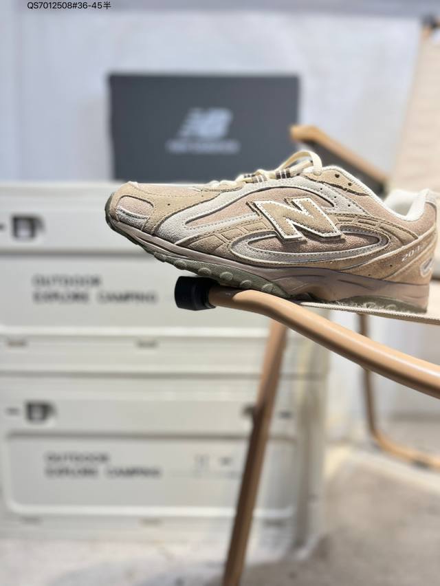 New Balance 204L Thin-Sole Shoes with Leather Laces, Miu-style Shock Absorption,