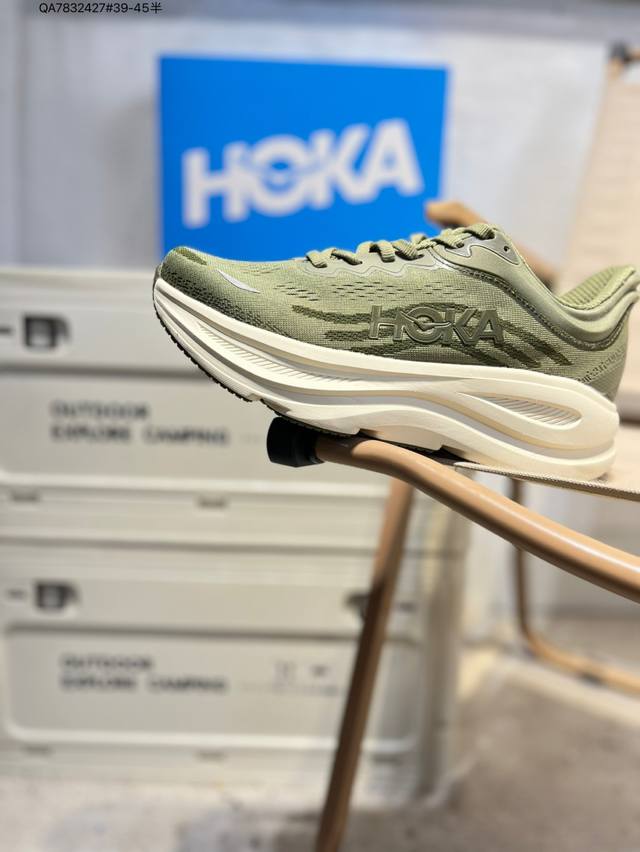Hoka One One Bondi 9 Retro Comfort Non-slip Wear-resistant Low-top Mountain Outd