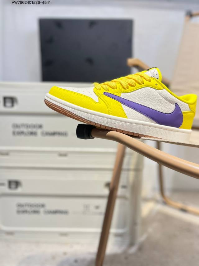 Company-grade top-grain leather Jordan Air Jordan 1 Low Aj1 low-top series baske