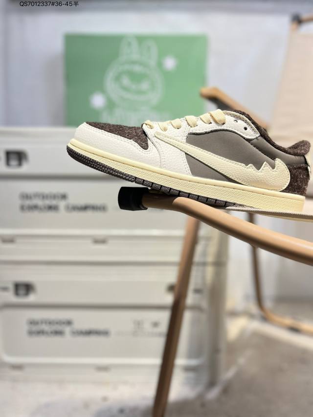 Company-grade first-layer leather Labu x Jordan Air Jordan 1 Low Aj1 low-top ser