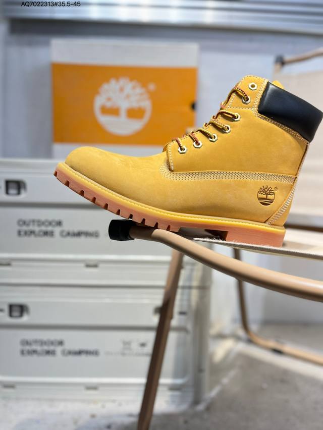 Timberland outdoor high-top casual yellow boots series #Guangdong factory qualit