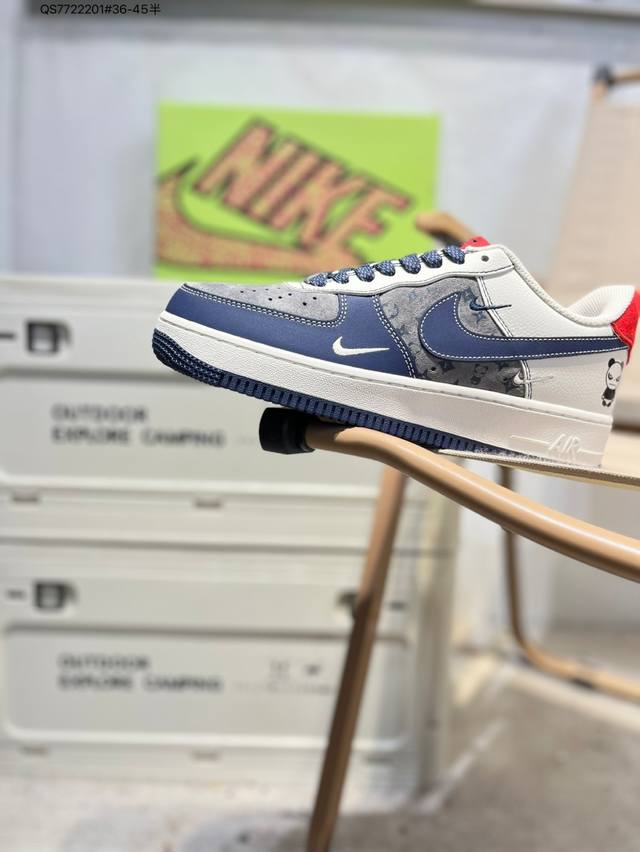 Nk Air Force 1'07 Low Air Force One low-top casual sneakers#Custom leather and o