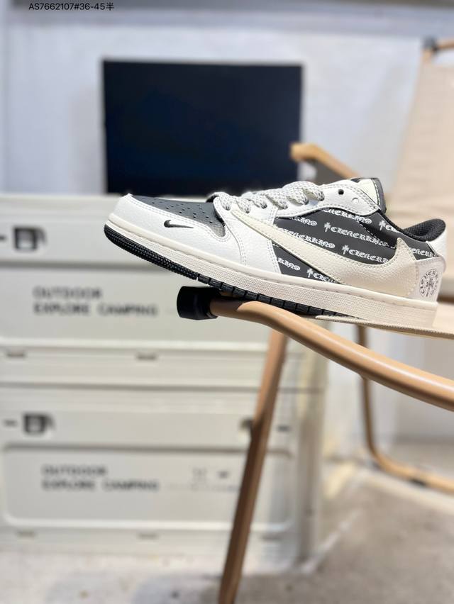 Company-grade top-grain leather Jordan Air Jordan 1 Low Aj1 low-top series baske