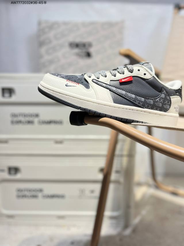 Company-grade top-grain leather Jordan Air Jordan 1 Low Aj1 low-top series baske