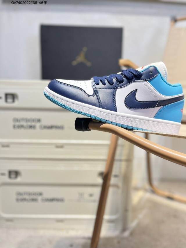 Company-grade top-grain leather Jordan Air Jordan 1 Low Aj1 low-top series baske