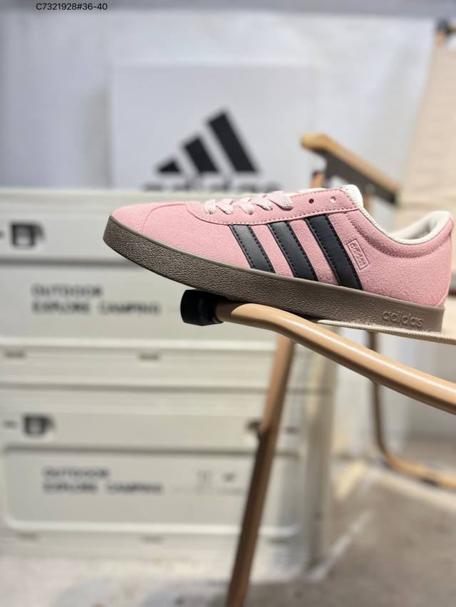 Adidas Neo Vl Court 2.0 versatile itemsuede non-slip wear-resistant lightweight